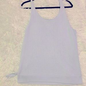 Loft medium blue sexy back sweater tank